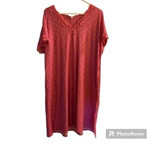 Pink Short Sleeve Gown -New With Tags!